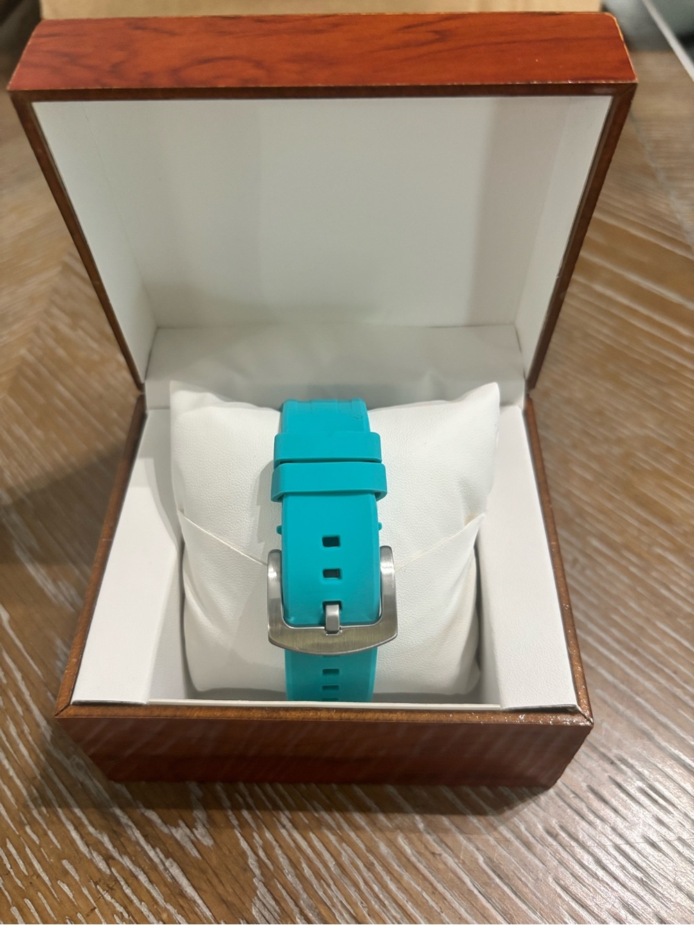 G-Shock Turquoise Strap Clear Case Rainbow Gradient Dial - Picture 2 of 3